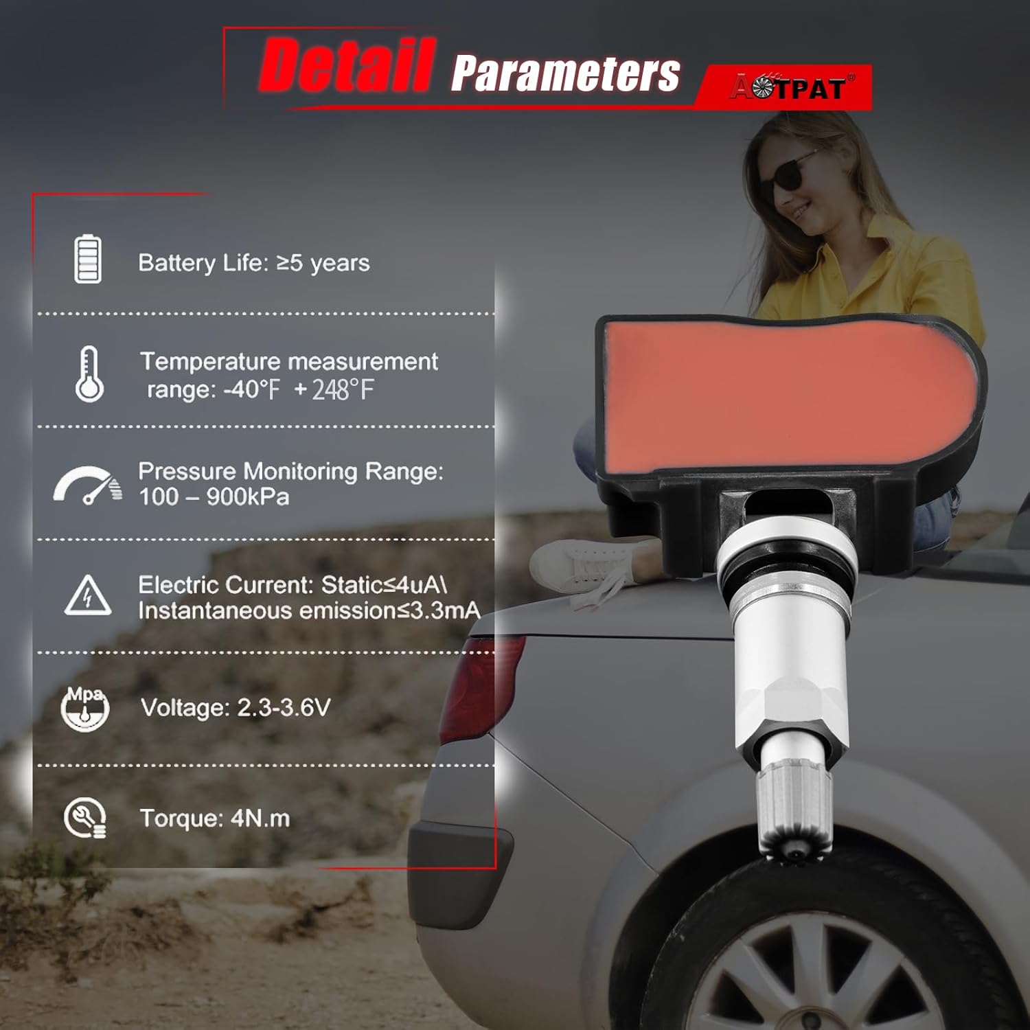 Pre-Programmed Tpms Sensor Fits for:-Jeep Wrangler 2007-2012 Grand Cherokee Liberty for:-Dodge Charger Avenger Caravan Magnum Durango for:-Chrysler Sebring Pacifica # 68078861AA (4Pcs)