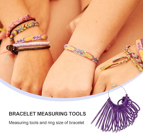 Miniatura 4 de Happyyami Brazalete de plástico Pulsera Brazalete de joyería Anillo de muñeca Medidor Medidor Medidor Medición para joyería Herramienta de medición