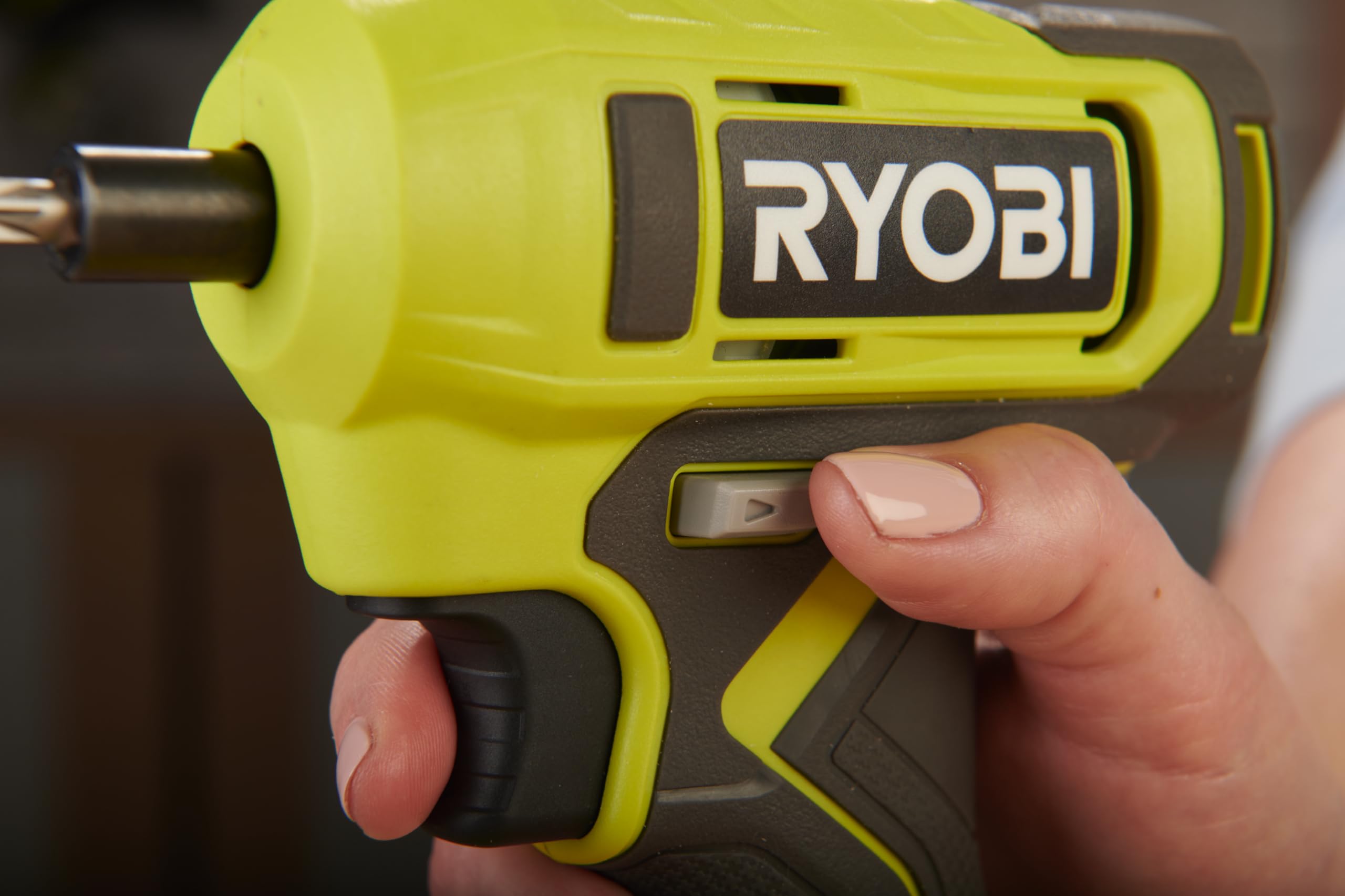 Ryobi RSD18-0 Avvitatore a Batteria 18V ONE+, Mandrino Esagonale Magnetico da 6.35 mm, Batteria Non Inclusa