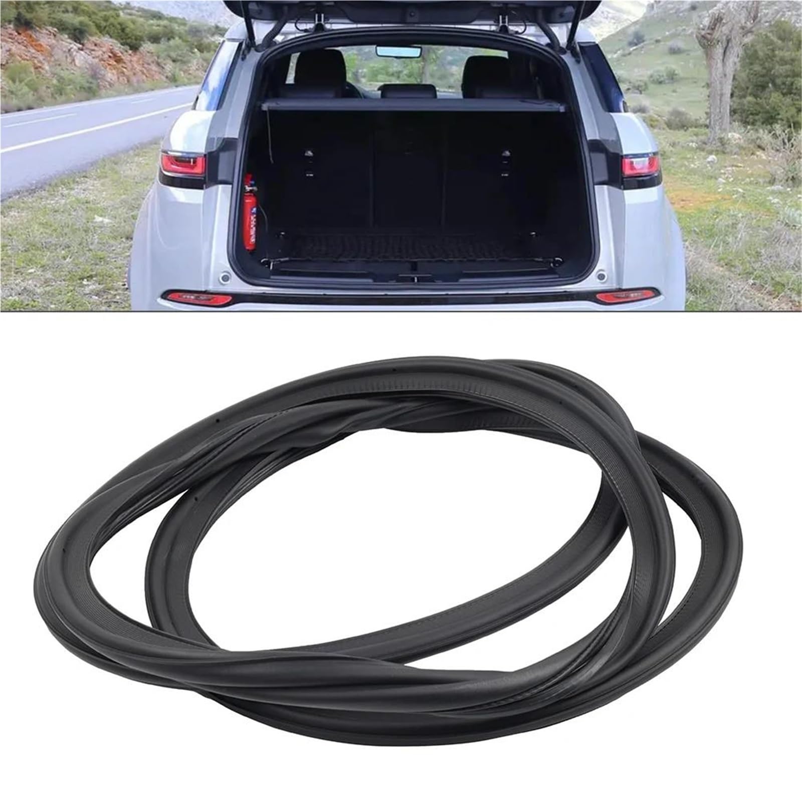 Zapora One Color 1Pc Car Tailgate Seal Weatherstrip Rubber For Land-Rover For Range For Rover For Evoque 2020 2021 2022 2023 2024