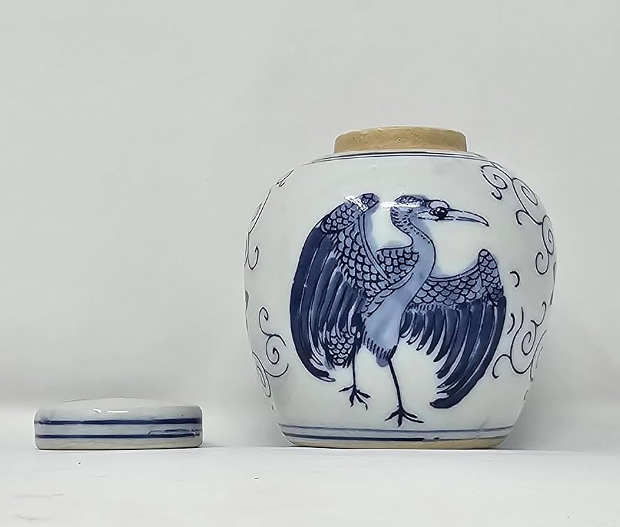 中国明時代花瓶 古渡、中国明時代早期染付(青花)花瓶(元箱付き) Yahoo