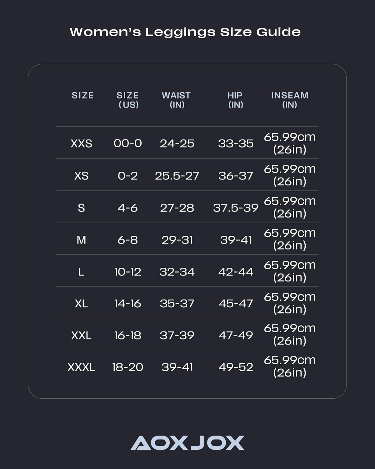 Aoxjox High Waisted Workout Leggings for Women Scrunch Tummy Control Luna Buttery Soft Gym Yoga Pants 26"