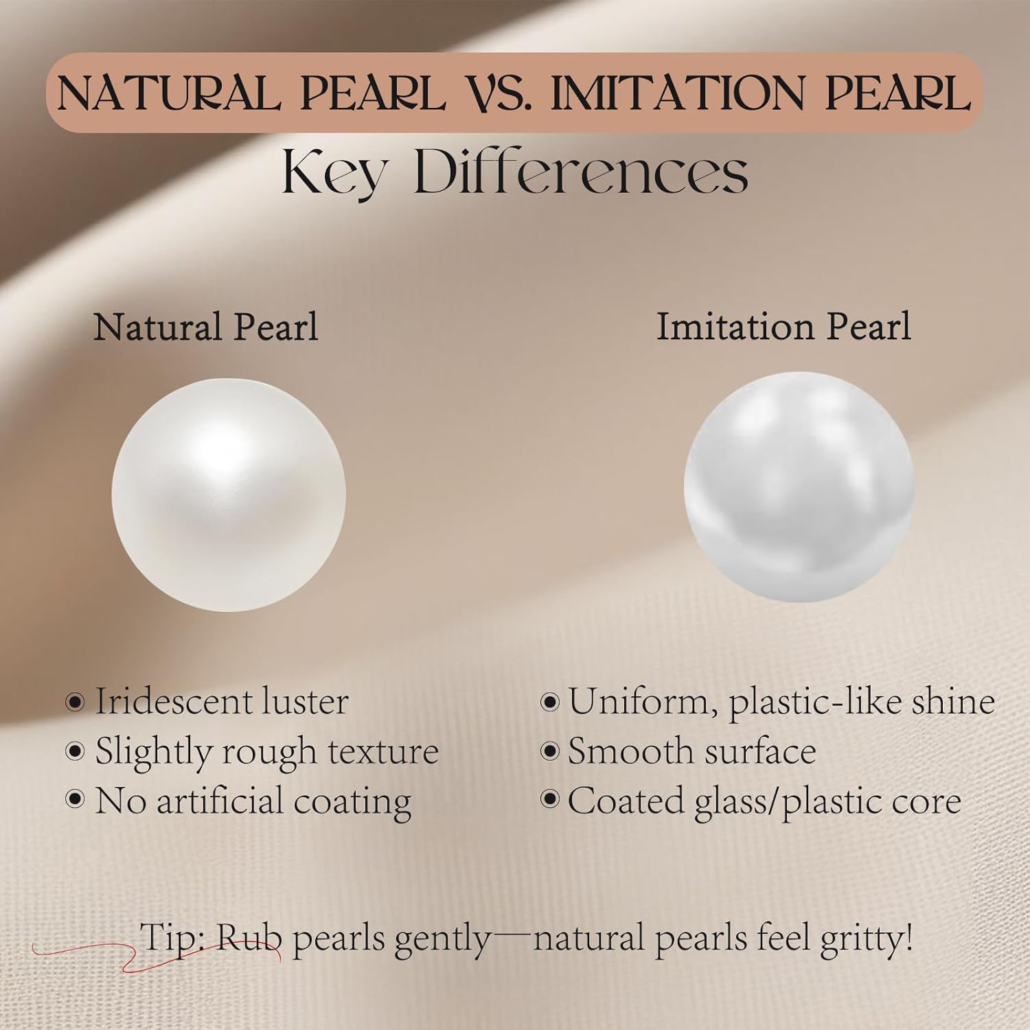 URTHEONE Pearl Earrings 8-9mm AAAAA+ Freshwater Studs for Women, 18K Gold Plated Sterling Silver, Hypoallergenic Gift - Image 5