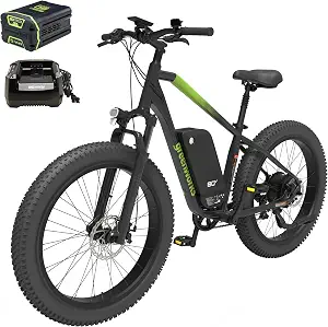 Greenworks 80V Venture Bike Review 6 Greenworks 80V 26" All-Terrain Fat Tire Mountain Electric Bike for Adults