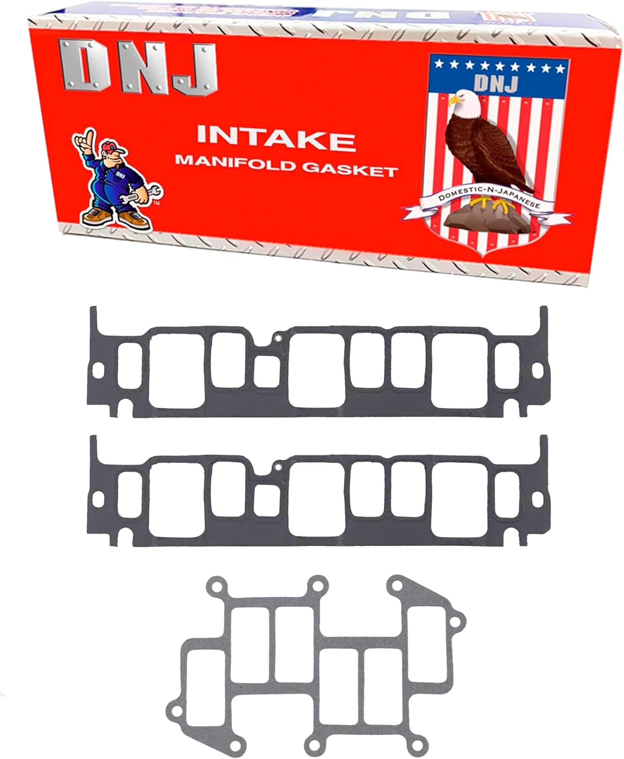 DNJ IG3107 Intake Manifold Gasket Set for 1993-1995 Chevrolet Pontiac Camaro Firebird 3.4L V6 12V OHV 207cid