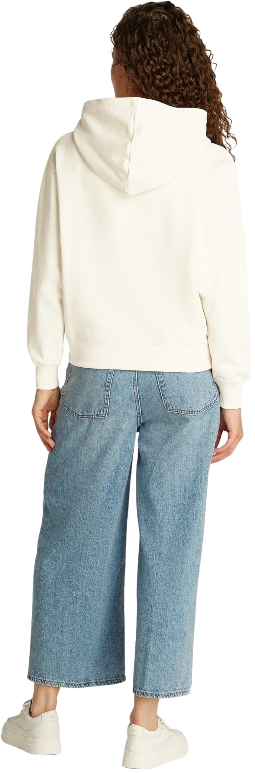 Tommy Hilfiger Women’s Regular Fit Cotton Hoodie, Beige (Calico), XXS