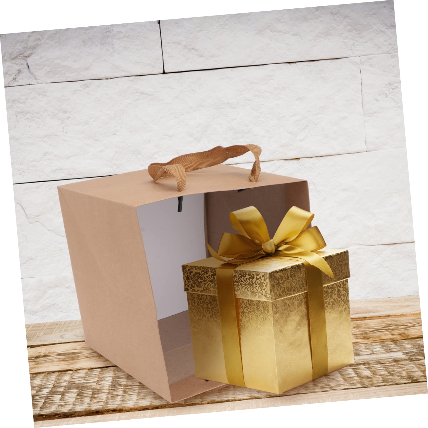 PACKOVE 3 Series Bolsa Kraft Para Y Fiestas Pack De Unidades Para Snacks Y Color Marrón Diseño Duradero Con Asa 10 Piezas*3