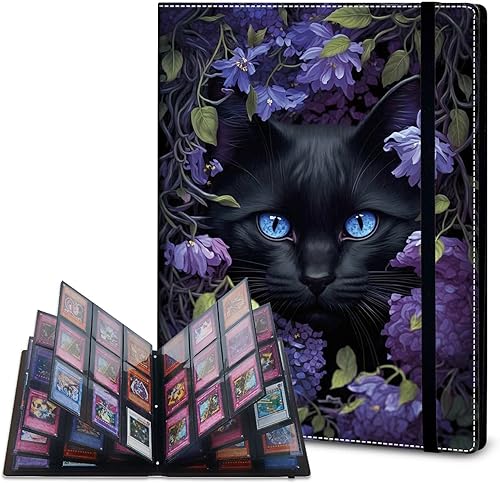 Rossy Carpeta para tarjetas coleccionables, 9 bolsillos, impermeable, con 360 bolsillos de doble cara para tarjetas de tamaño estándar, tarjetas