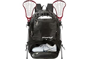 Kids Lacrosse Backpack Bag with Cleat Compartment