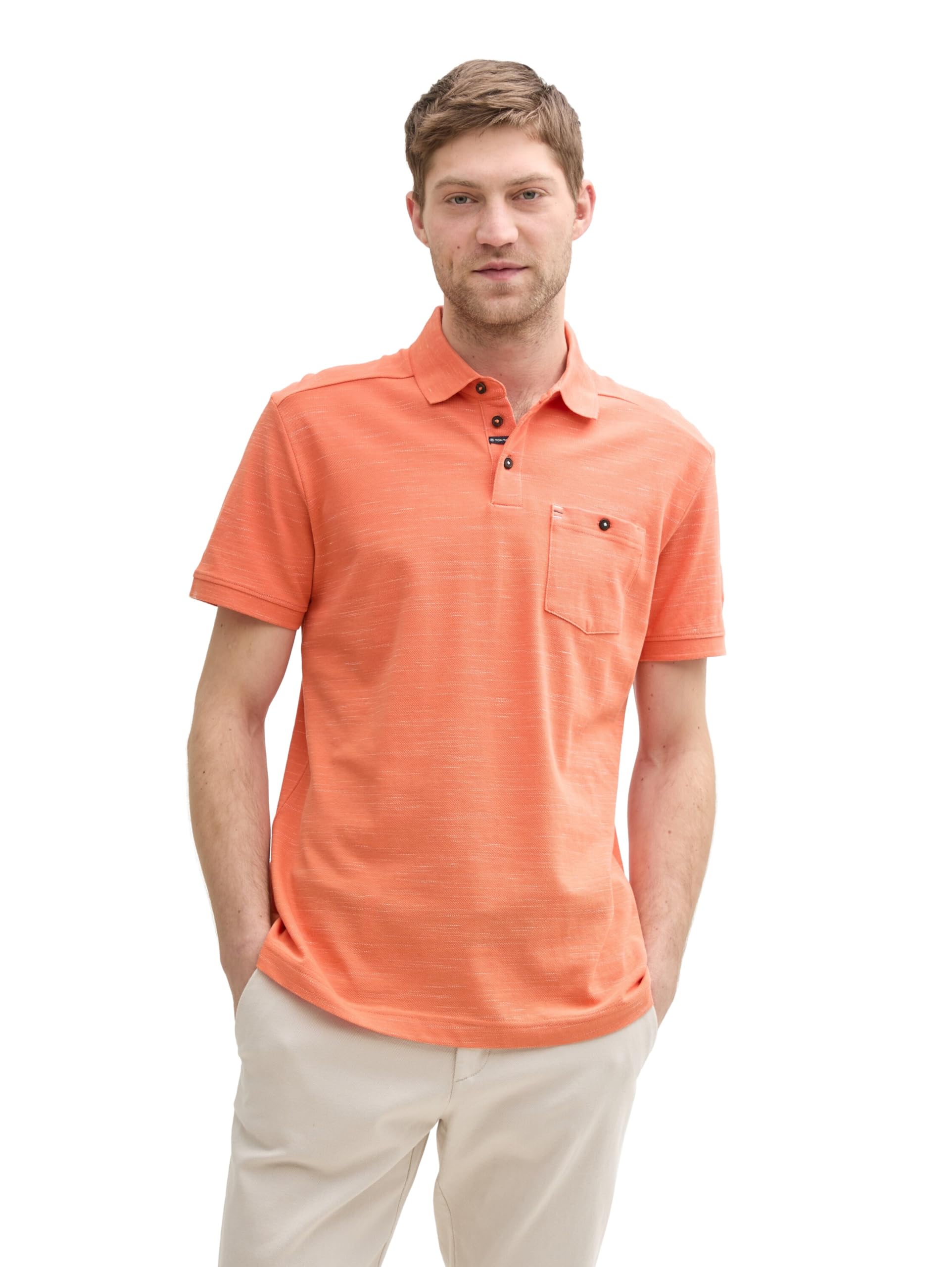 TOM TAILOR Herren Poloshirt mit Brusttasche