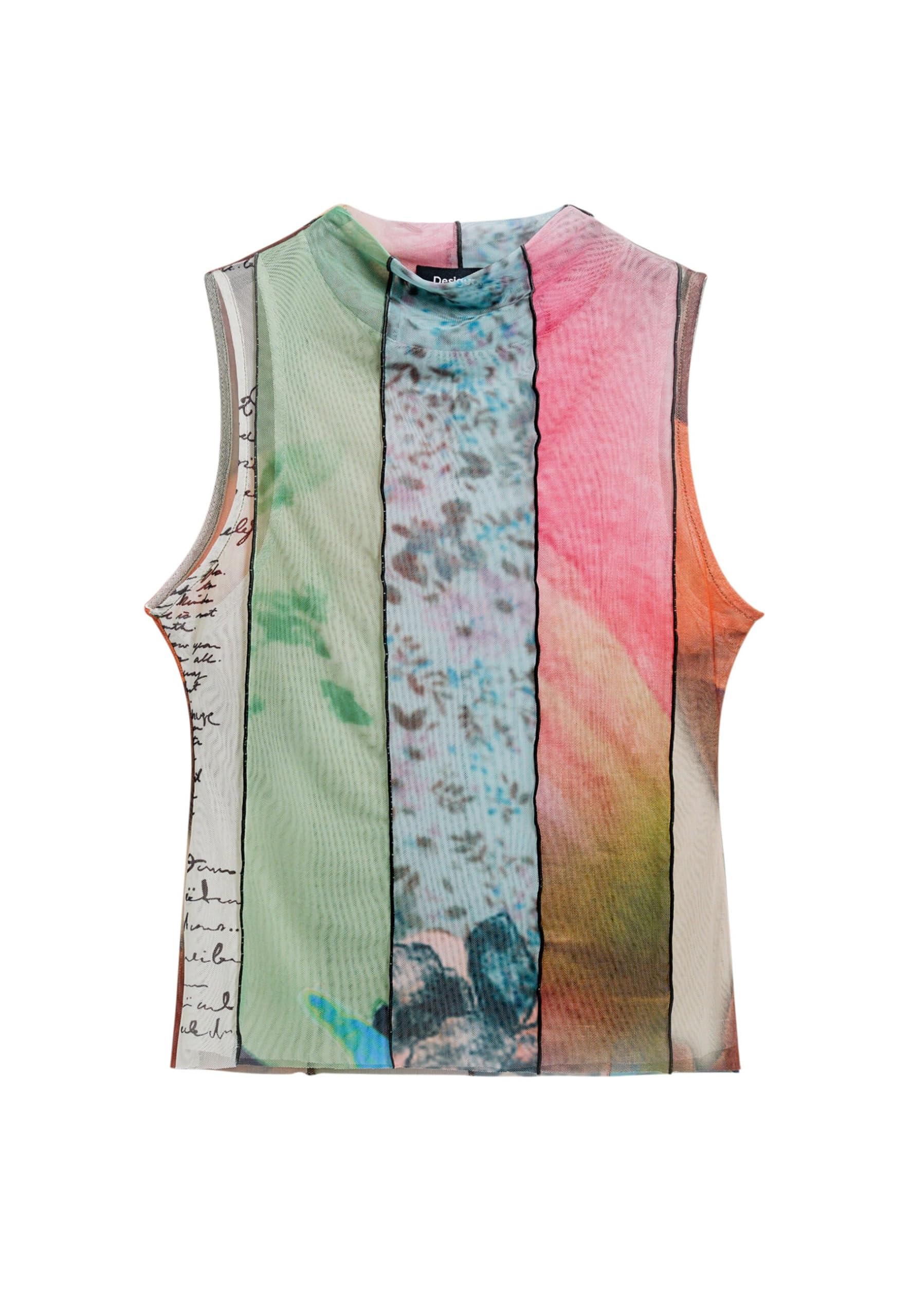 Arty print T-shirt - MATERIAL FINISHES - L
