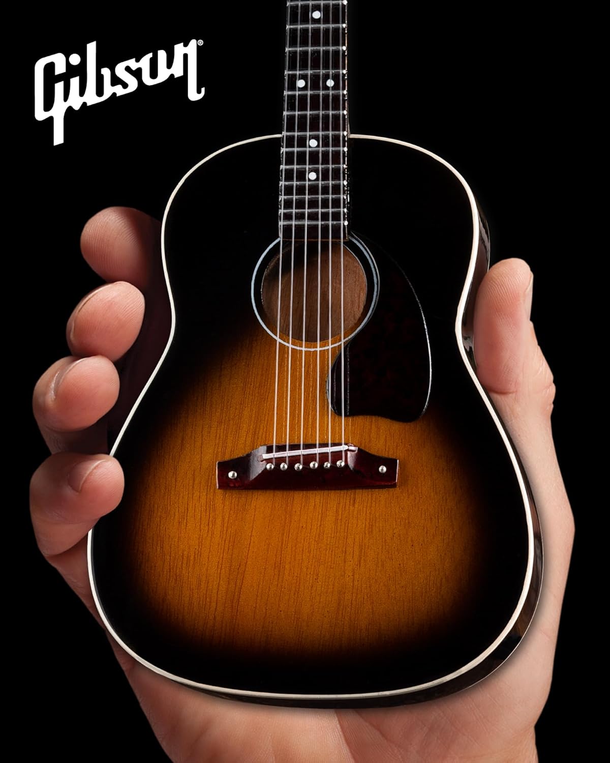 Beatles Collectible Sunburst Mini Acoustic Guitar Model