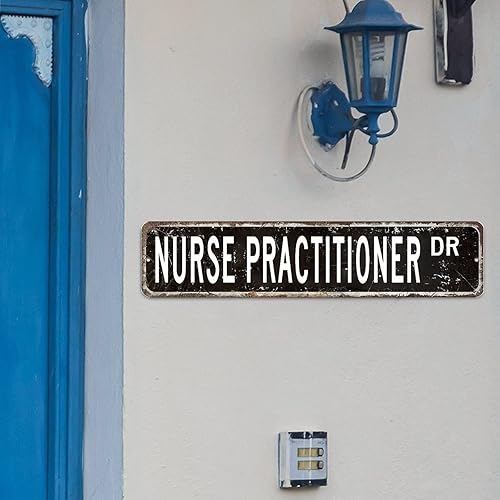 Miniatura 3 de Letreros de metal de aluminio para enfermera, practicante, decoración para enfermeras, practicantes, arte de pared, rústico, para dormitorio, sala