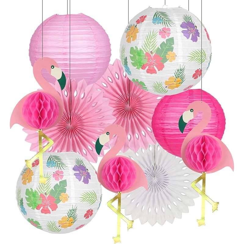パーティーグッズ お中元 残暑見舞い 夏 ギフト 当店限定p10倍 Lemeso 誕生日 飾り バースデー 飾り 提灯 フラミンゴ ペーパーファン ハニカムボール ちょうちん 10点セット パーティー 飾り 花紙 イベント 夏祭り デコレーション インテリア Gxbeuqsgvq Www