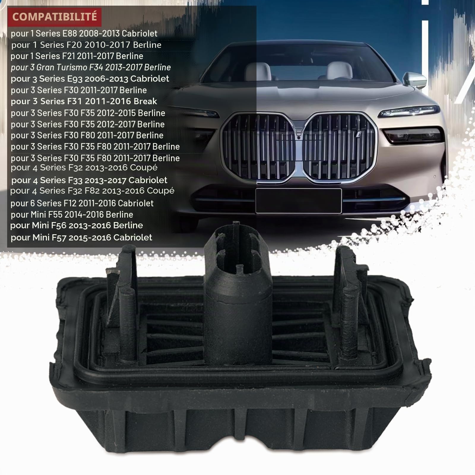 4 pièces de levier de levage avant et arrière 51717169981 pour BMW 1 2 3 4 6 Series F20 F21 F30 F31 F32 F33 F34 MINI 2270017 48415 (4 pièces)
