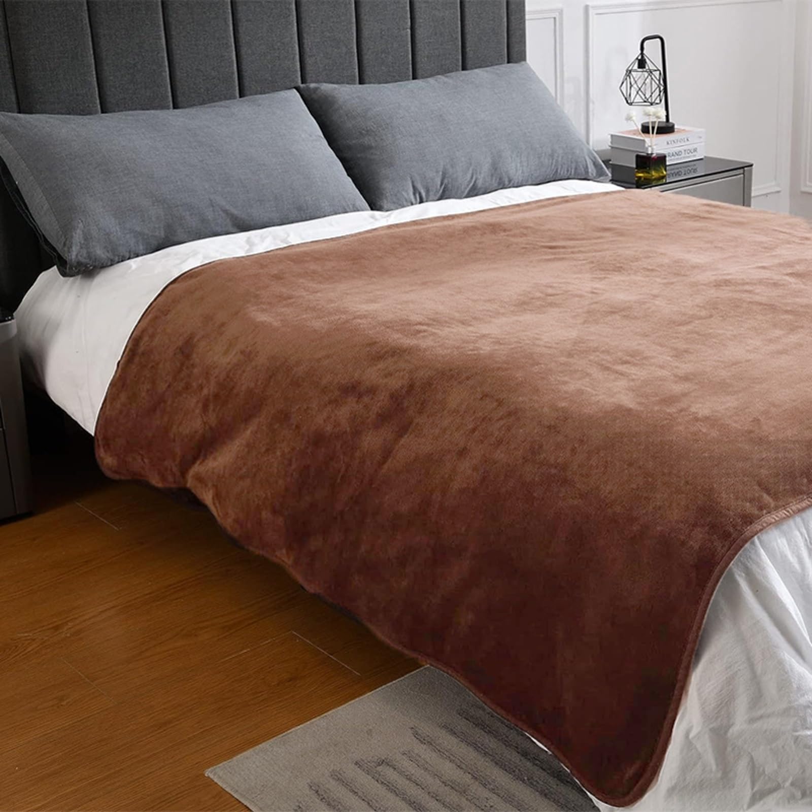 Couverture pour Chien Réversible Chien Hydrofuge Protection pour Canapé Lavable en Machine pour Chiens Et Chats (Color : Brown, Size : L 100 * 160CM/39 * 63IN)