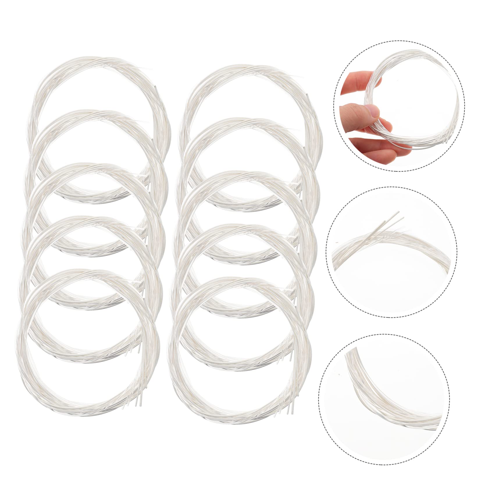 ibasenice 20packungen Pack Beschichtete Nylon-gitarrensaiten Für Folk-gitarre Langlebige Klare Und Kraftvolle Klänge Einfache Handhabung Einsetzbar Für Musiker