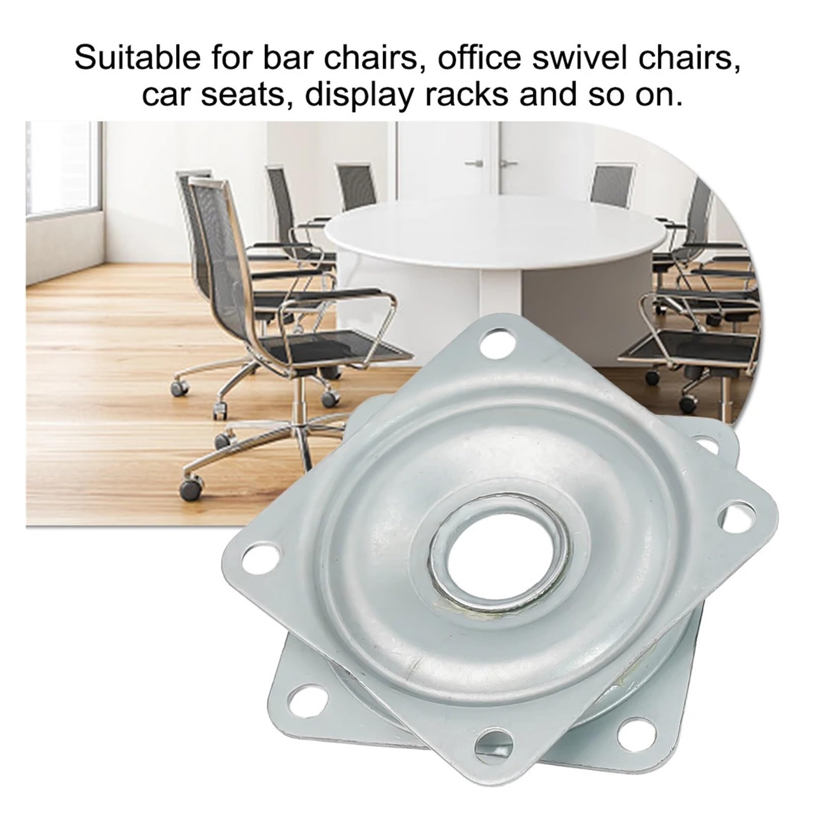 Base girevole con piastra orientabile, Cuscinetto for giradischi Lazy Susan a 360 gradi. Piastra girevole in metallo 8 pezzi 3-4 pollici(3inches)