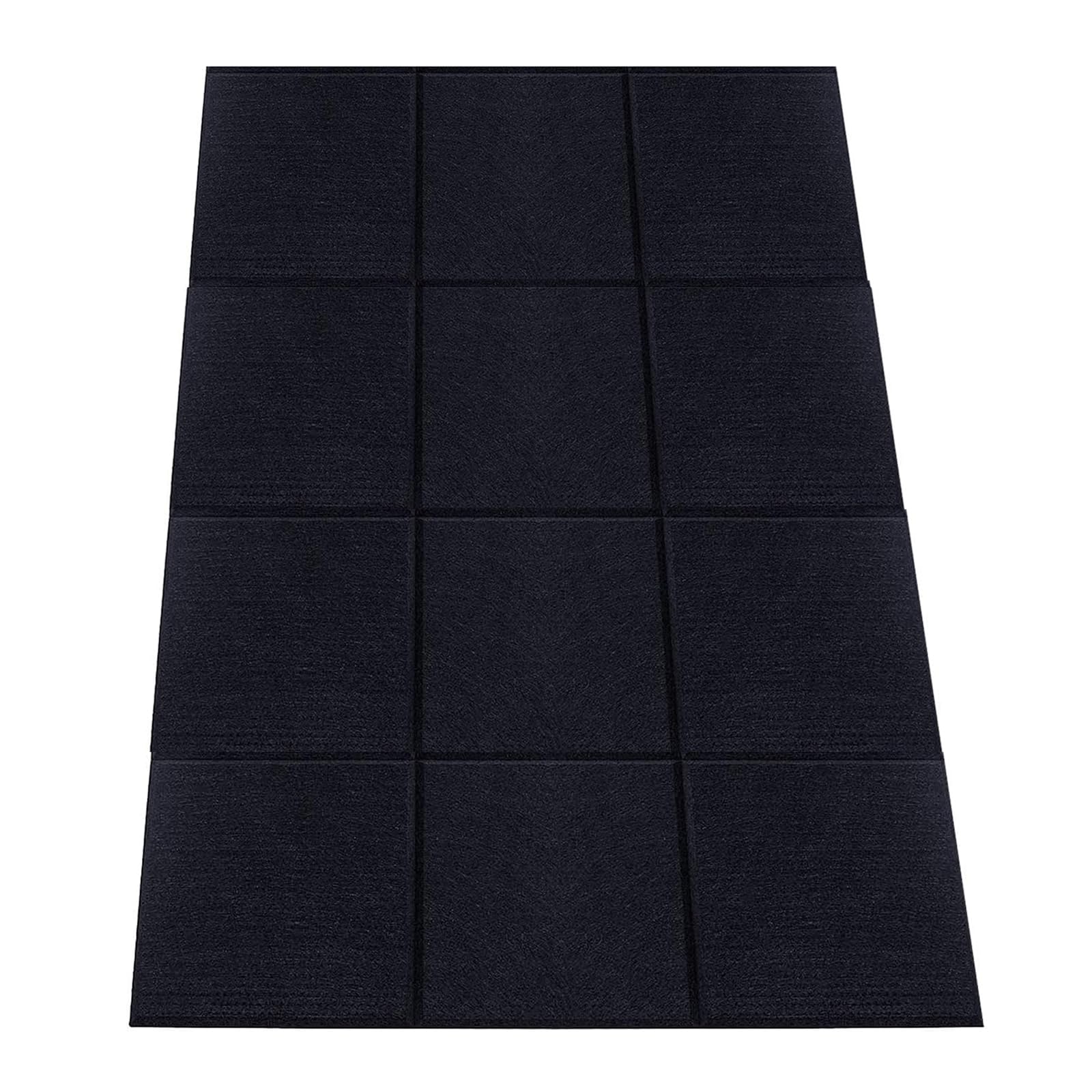 YWLUUOO Of 12 Adhesive Acoustics Foam Panels Square Soundproof Wall Panels Suitable for Recordings Studios Bedroom Adhesive Wall Tiles