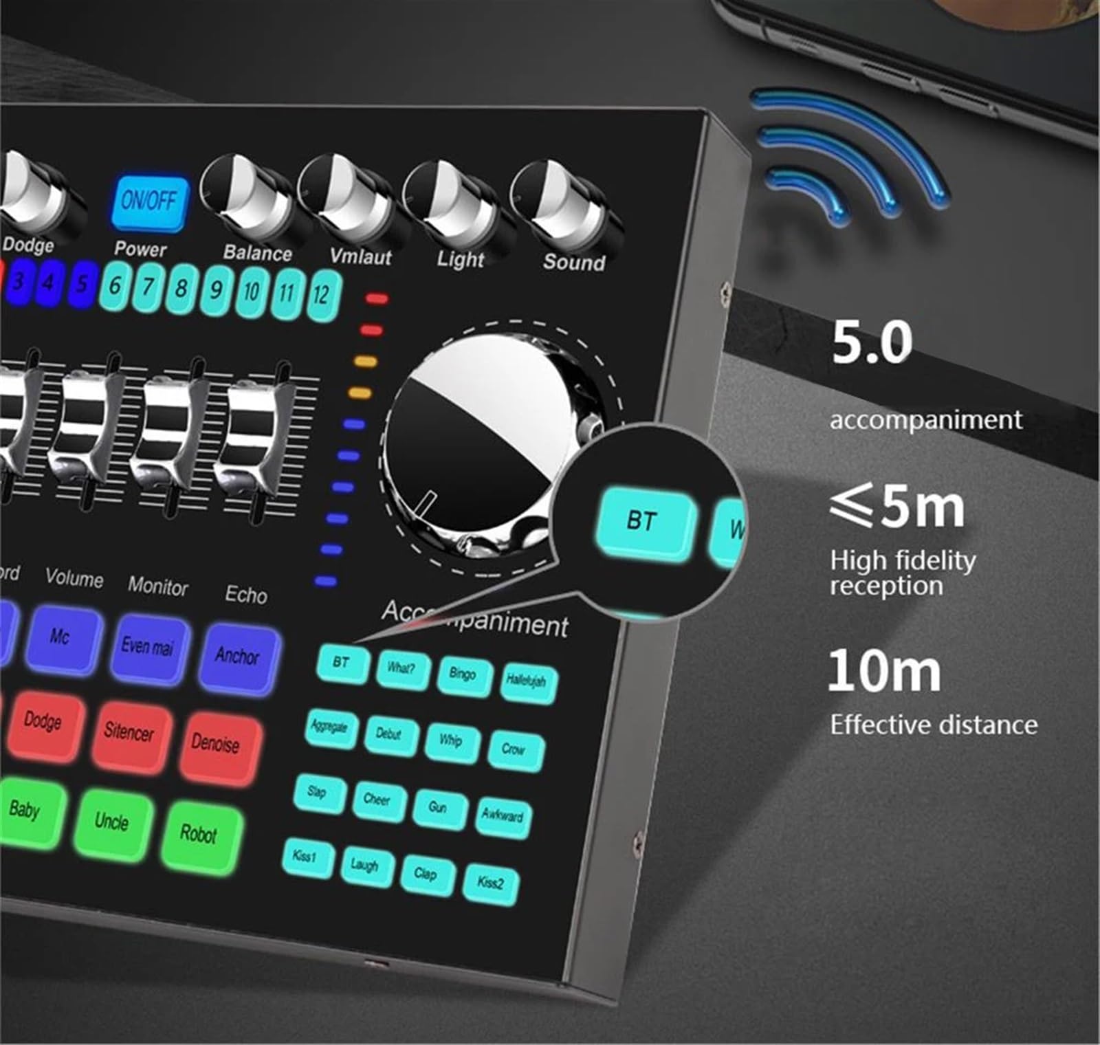 Scheda audio dal vivo K1 Internet portatile Trasmissione in diretta di celebrità Apparecchiature speciali Universali for la registrazione musicale per DJ professionisti