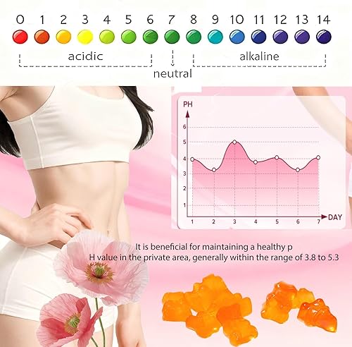 Miniatura 4 de Hotvox Gomitas de equilibrio femenino premium, gomitas probióticas, equilibrio de pH y apoyo a la salud intestinal, estimula el sistema