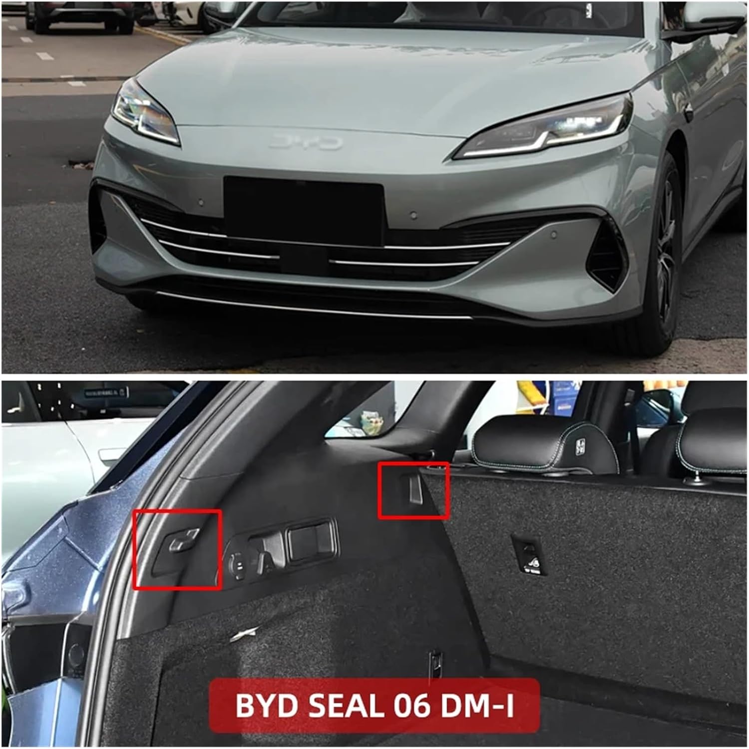 Compatible with BYD Seal 06 2025 Retractable Trunk Cargo Cover Parcel Rack Anti-Peeping Shield Privacy Auto Interior Accessories(Canvas)