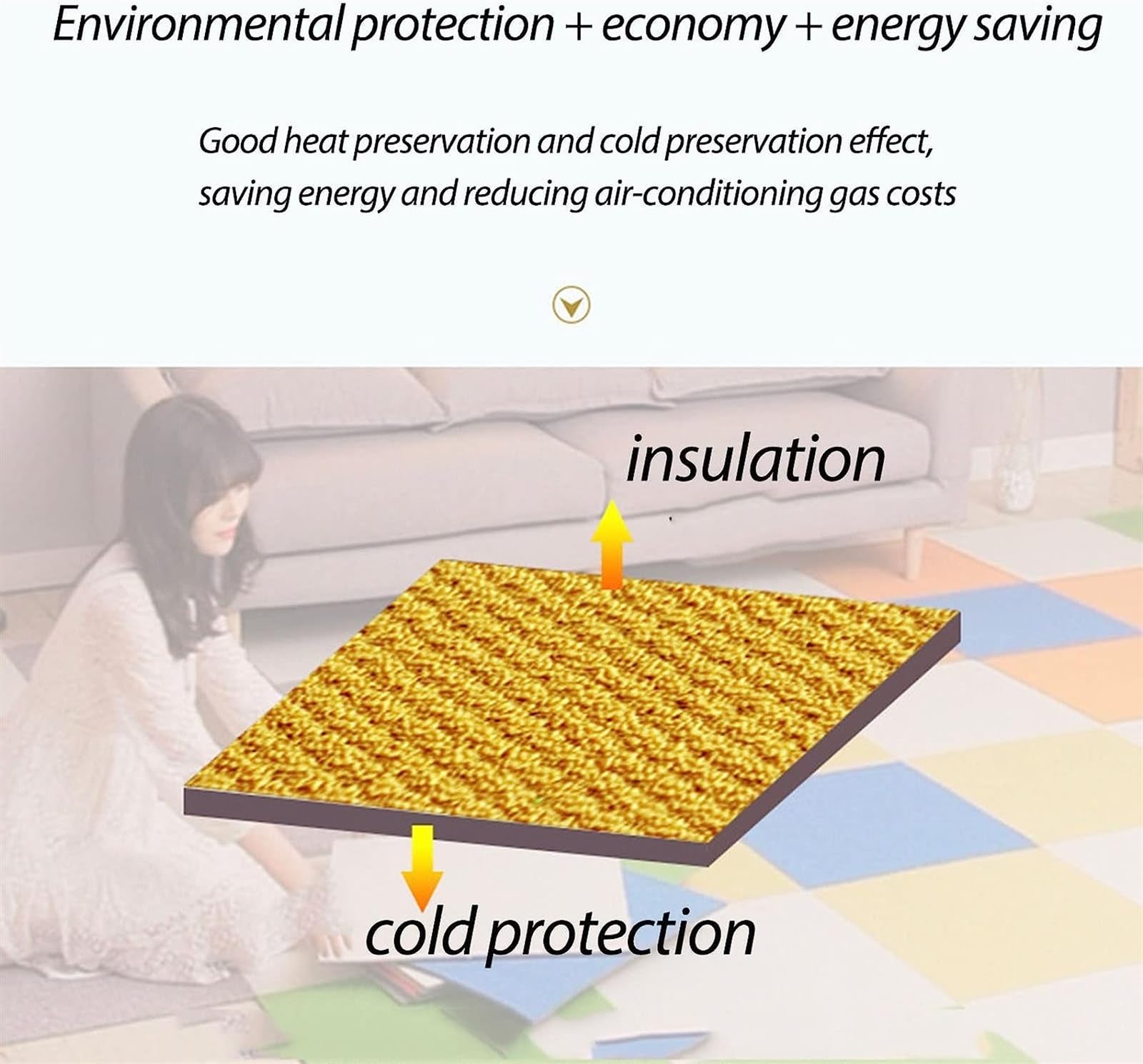 dalles de moquette, Dalles de moquette multi-usages, auto-amorçantes(Orange)