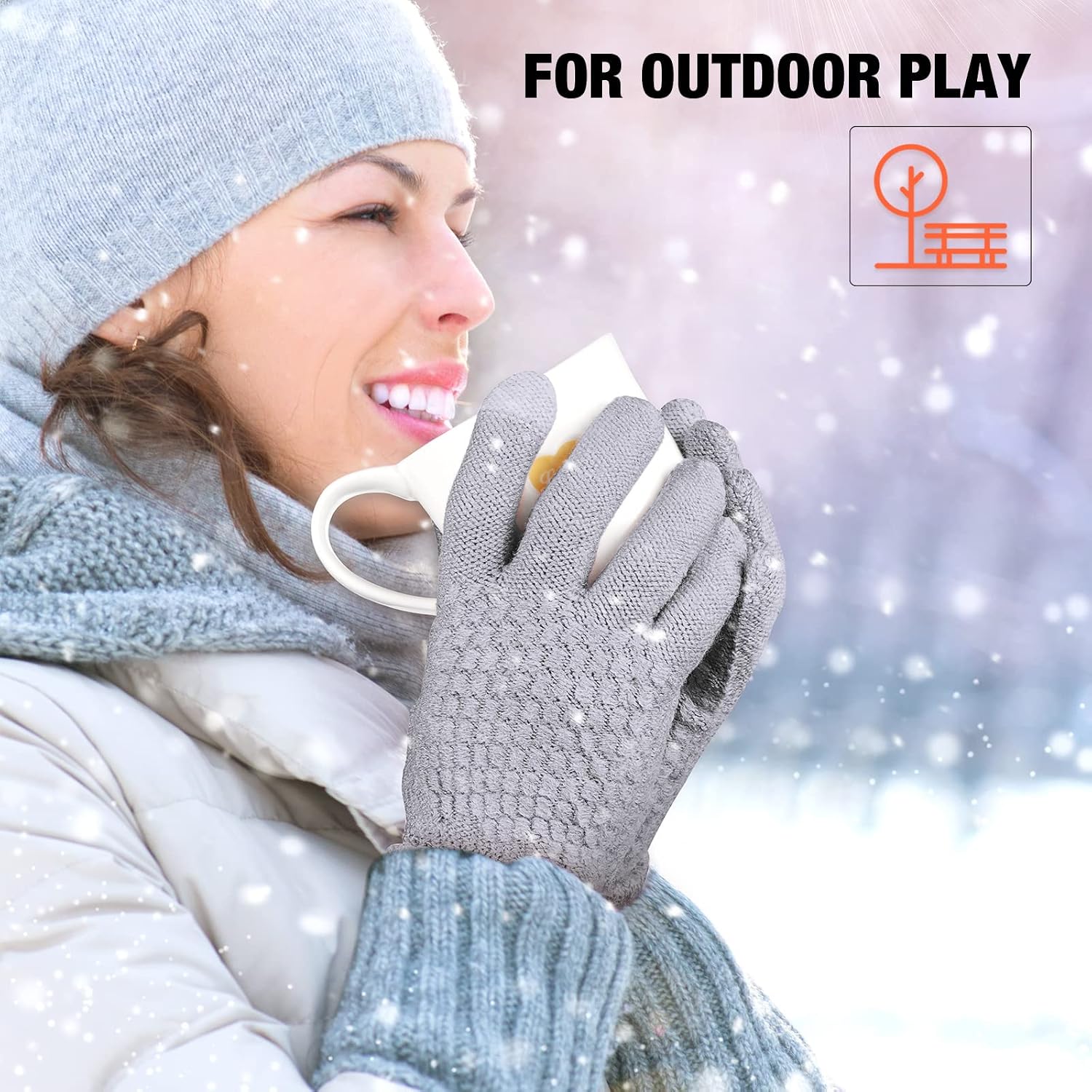 Geyoga Women's Winter Touch Screen Glove image 5
