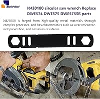 Vista 4 de N420180 N165861 Llave de sierra circular 60V 7-1/4 pulgadas Reemplazo DWE574 DWE575 DWE575 DWE575SB Parte