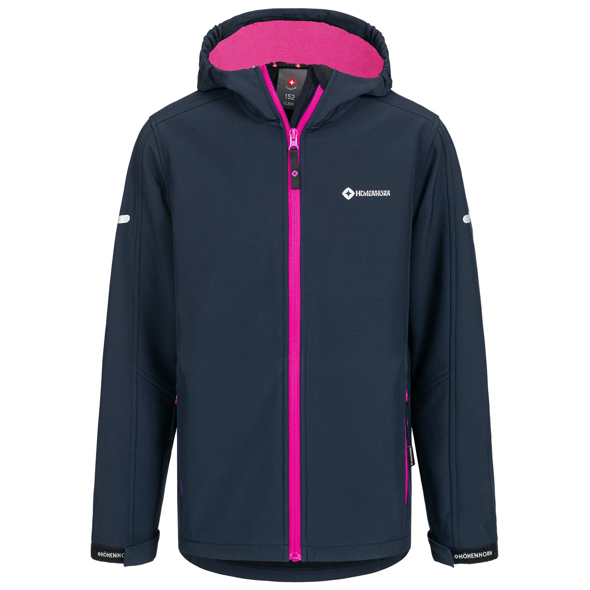 Höhenhorn Cledo Kinder Softshelljacke Kids Dunkelblau/Pink Gr. 164