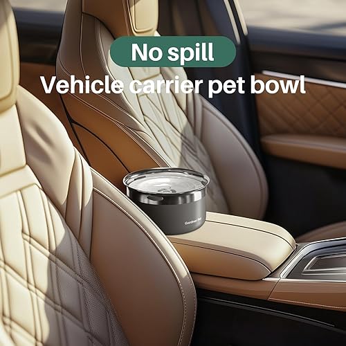 Miniatura 8 de Gardner Pet Cuencos para perros de 1 galón (3.85L) de acero inoxidable sin derrames, cuenco de agua para perros, cuencos de metal con alimentación