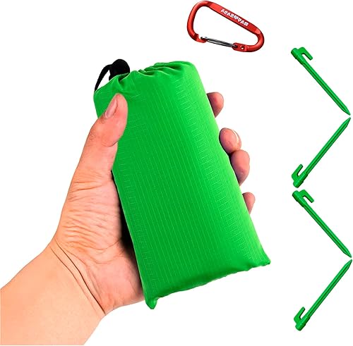 Lona impermeable para acampar, lona ultraligera para camping, senderismo y actividades al aire libre (verde)