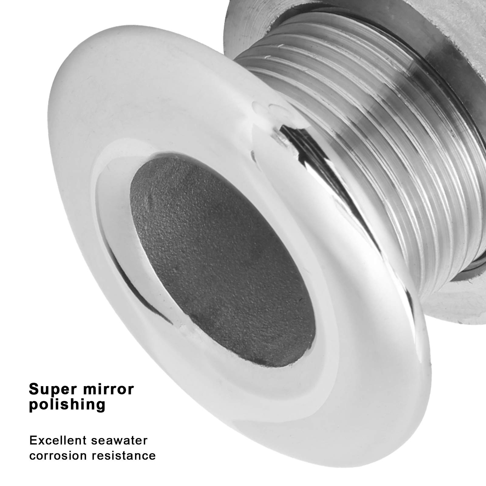 Durchgangsrumpfverschraubung Boot - Marine Entwässerungssystem 3/4" 1-1/8"
