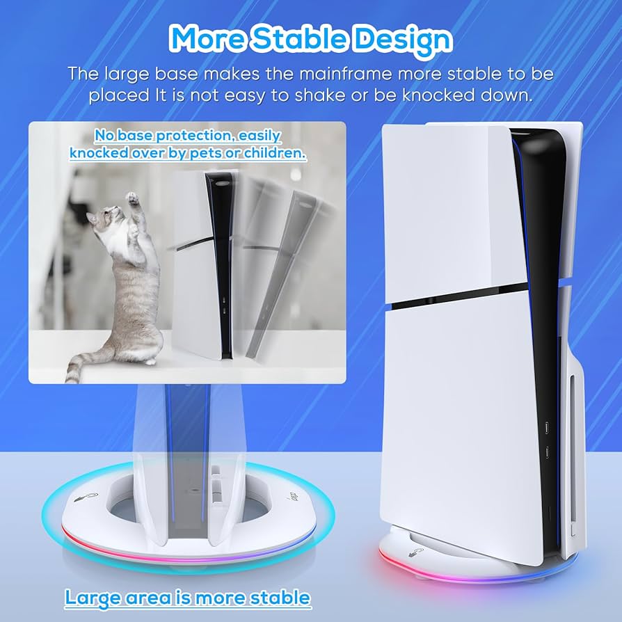 Amazon.co.jp: FASTSNAIL 2023 RGBライト付き垂直スタンド PS5