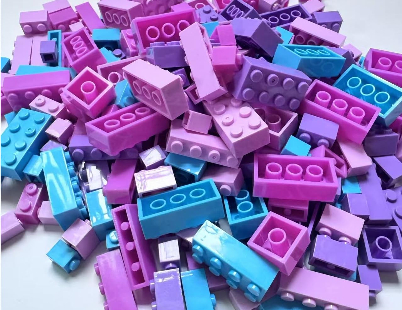 100 Pieces Building Bricks, Bulk Small Bricks for Building, Compatible with Lego Parts and Pieces, Creative Building Block Friends Toys for Girls Ages 6 7 8 9 10 Year Old