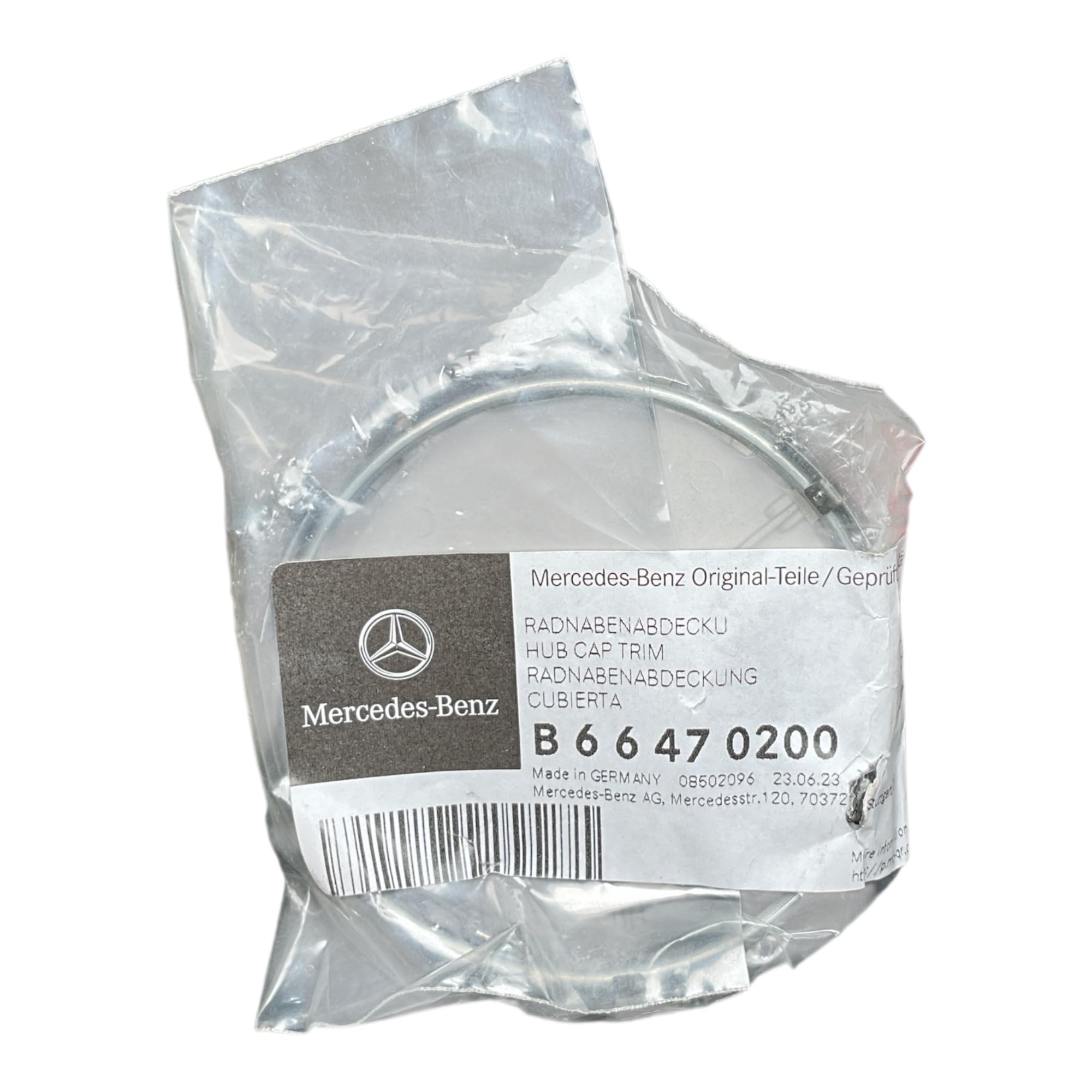 1 x Tapacubos de rueda, color negro | Original Mercedes-Benz