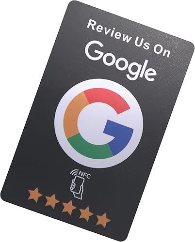 Revisa 10 tarjetas Tap Card, reutilizable Smart Tap NFC para revisiones instantáneas - iPhone y Android - Impulsa las reseñas comerciales rápidamente