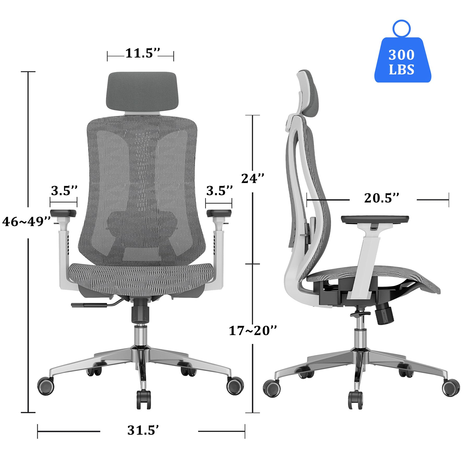 Amazon.co.jp: Logicfox エルゴノミックメッシュオフィスチェア 