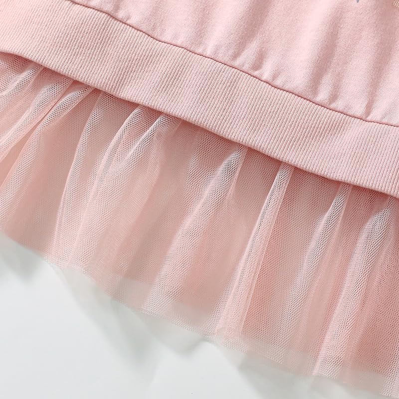 FreeLu Girls Cotton Pullover Sweatshirts Kids Cute Cartoon Printed Crewneck Tops - Image 5