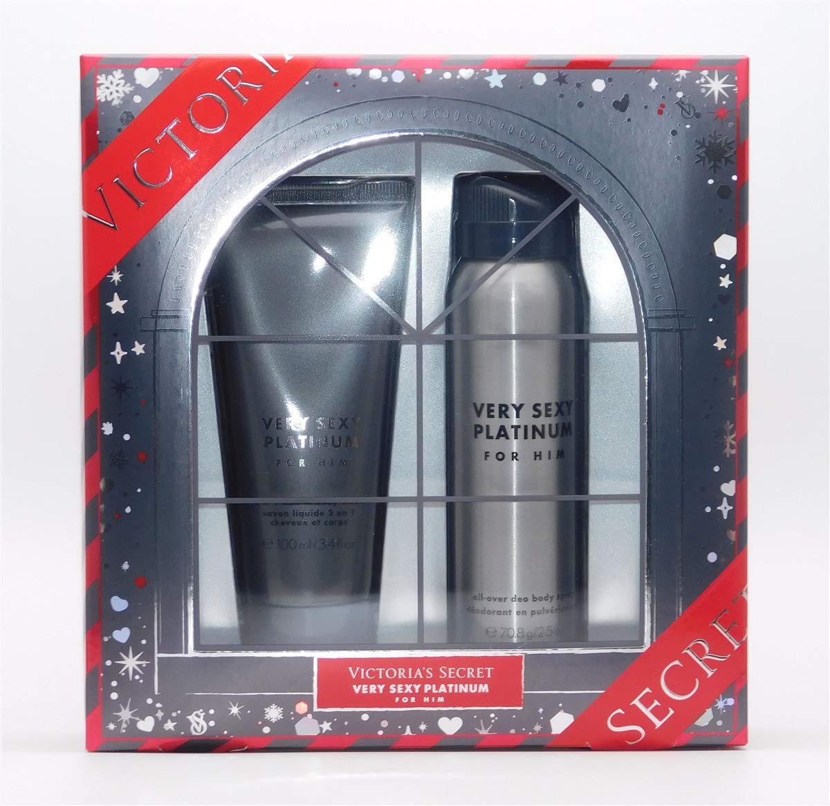 Buy Victoria Secret Very Sexy Platinum For Him Gift Set Online At  Desertcartsaint Vincent And The Grenadines