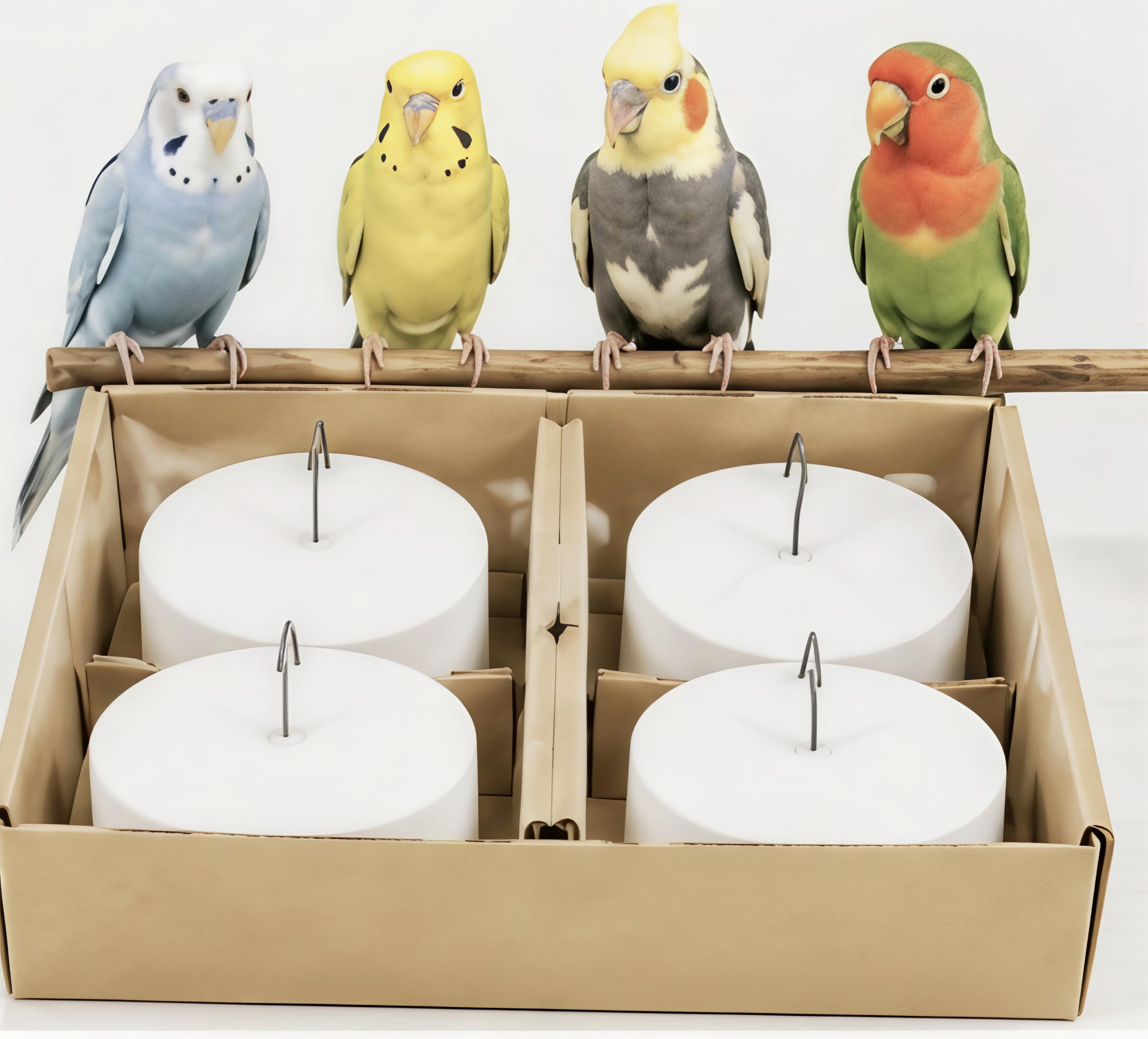 Calcium Block for Birds Pack of 4 | Strong Beak & Bones, Boosts Immunity-image-33
