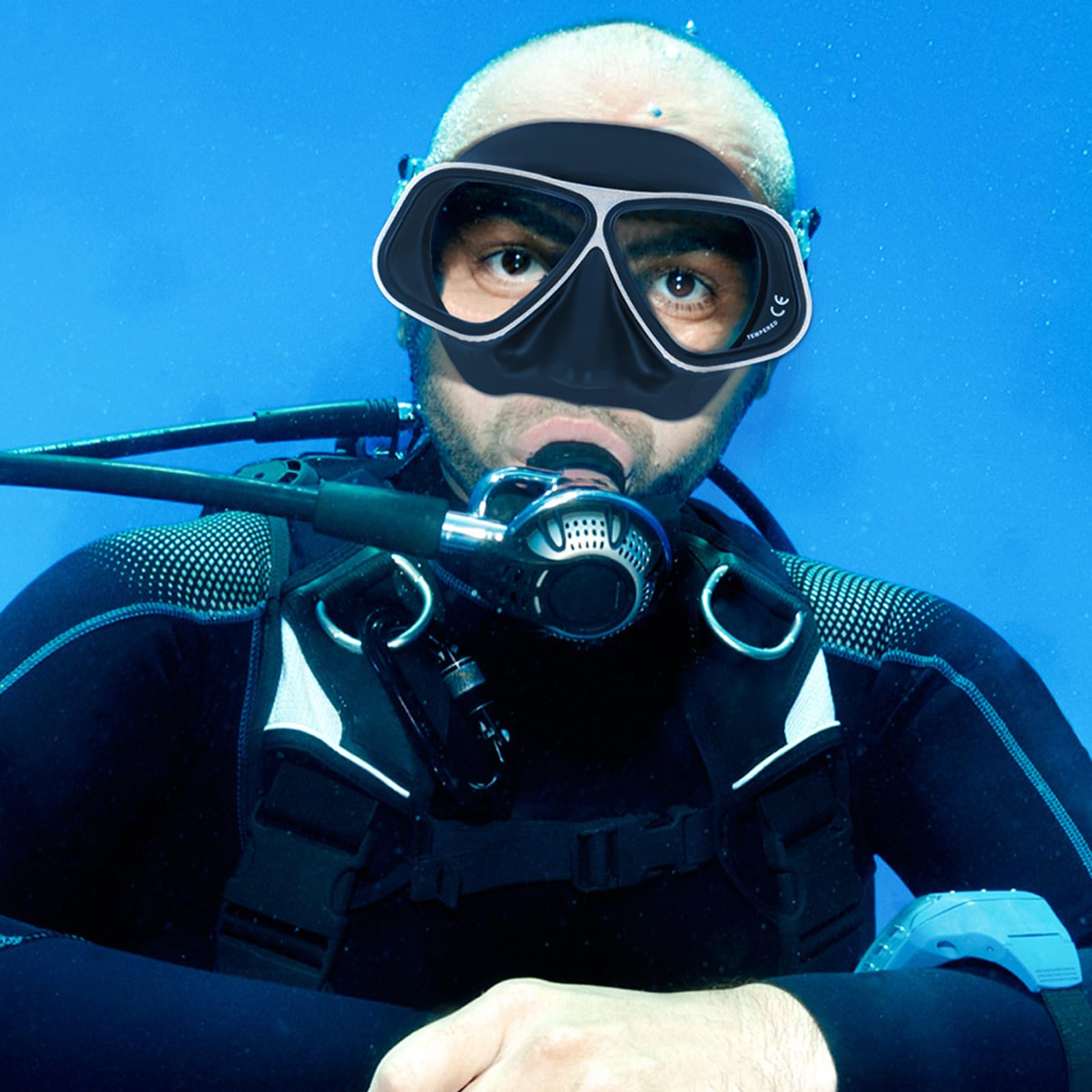 Gafas de natación impermeables con revestimiento de lentes, gafas de buceo para jóvenes y adultos, sellado cómodo, equipo deportivo de buceo