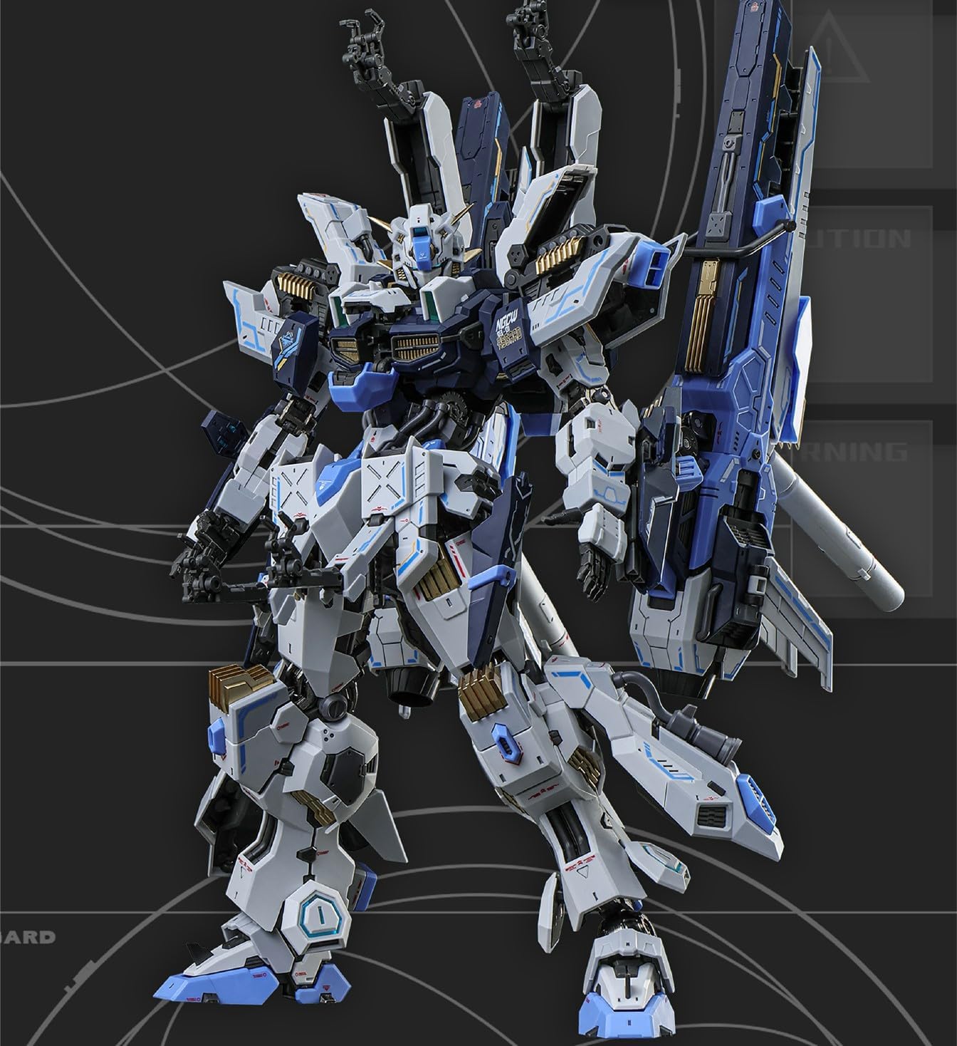Funtasy Planet Action Figures 1/100 Scale Model Kits for Adults, Idas Technology Asgard & Support Machine Ragnarok, Mecha Model Kit Articulated Figures Assembled Mode
