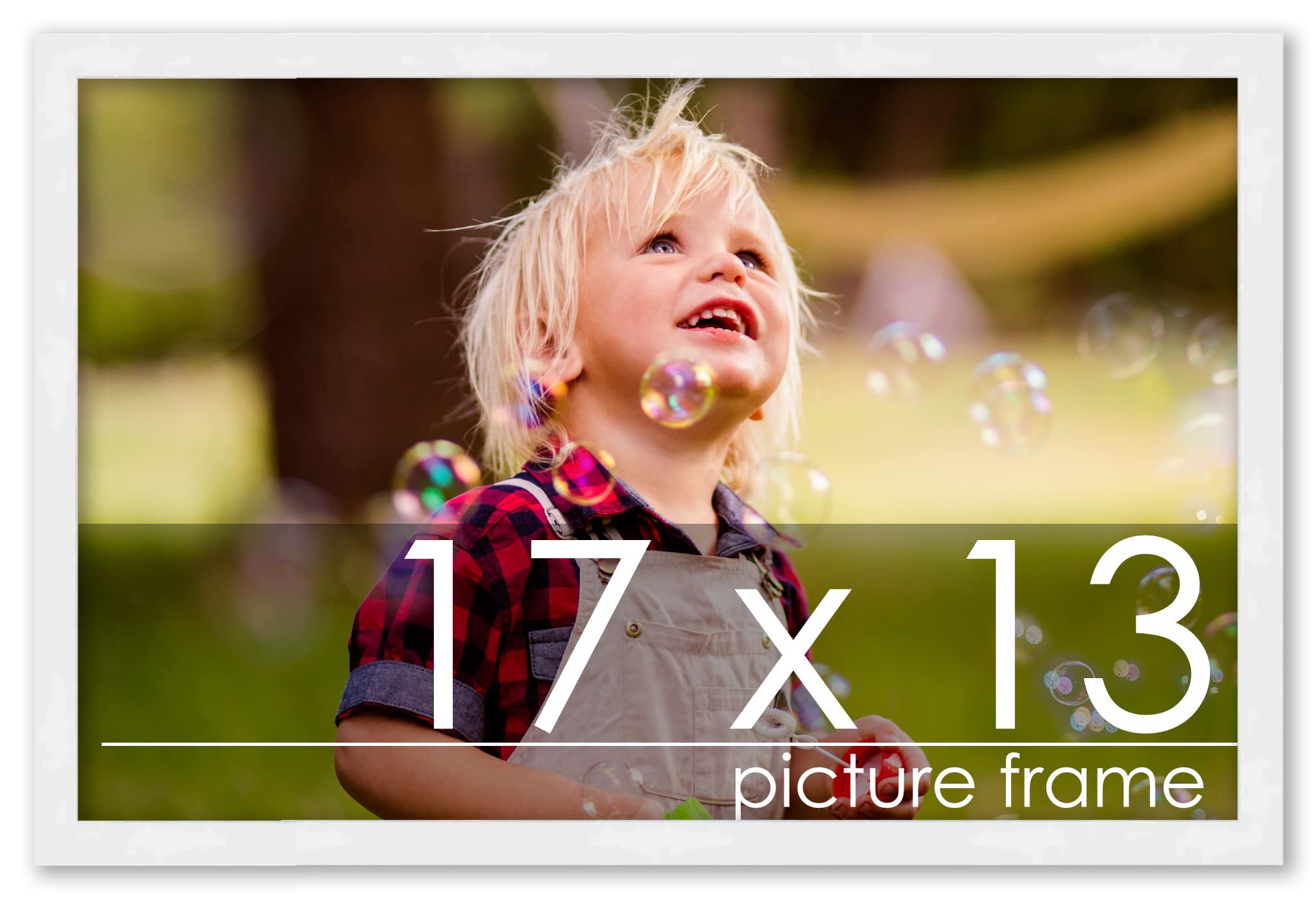 Amazon.com - Poster Palooza 17x13 Frame White or 13x17 Solid Pine