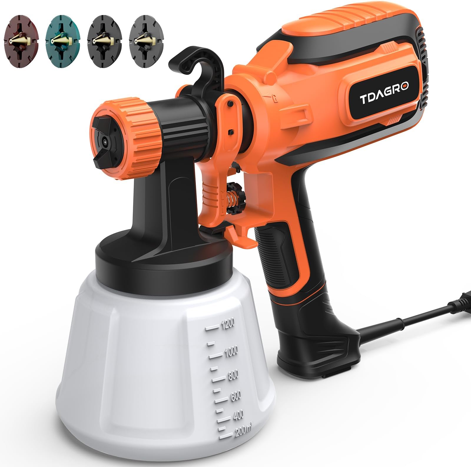 Paint Sprayer, 700W HVLP Spray Gun With Cleaning & Blowing Joints - View #8