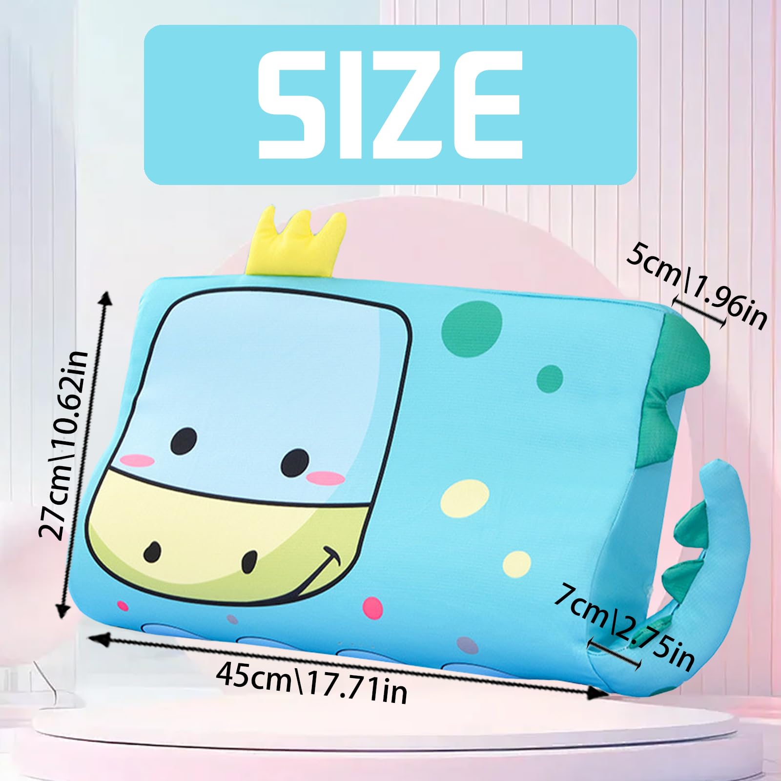 LUKIUP Oreiller Enfant, 45 x 27 cm Sommeil Enfant Coussin Enfant 2-6 Ans, Respirant, Confortable, Ergonomique Espirant et Doux pour la Peau, Barre de Lavage pour à Partir de 3 Ans