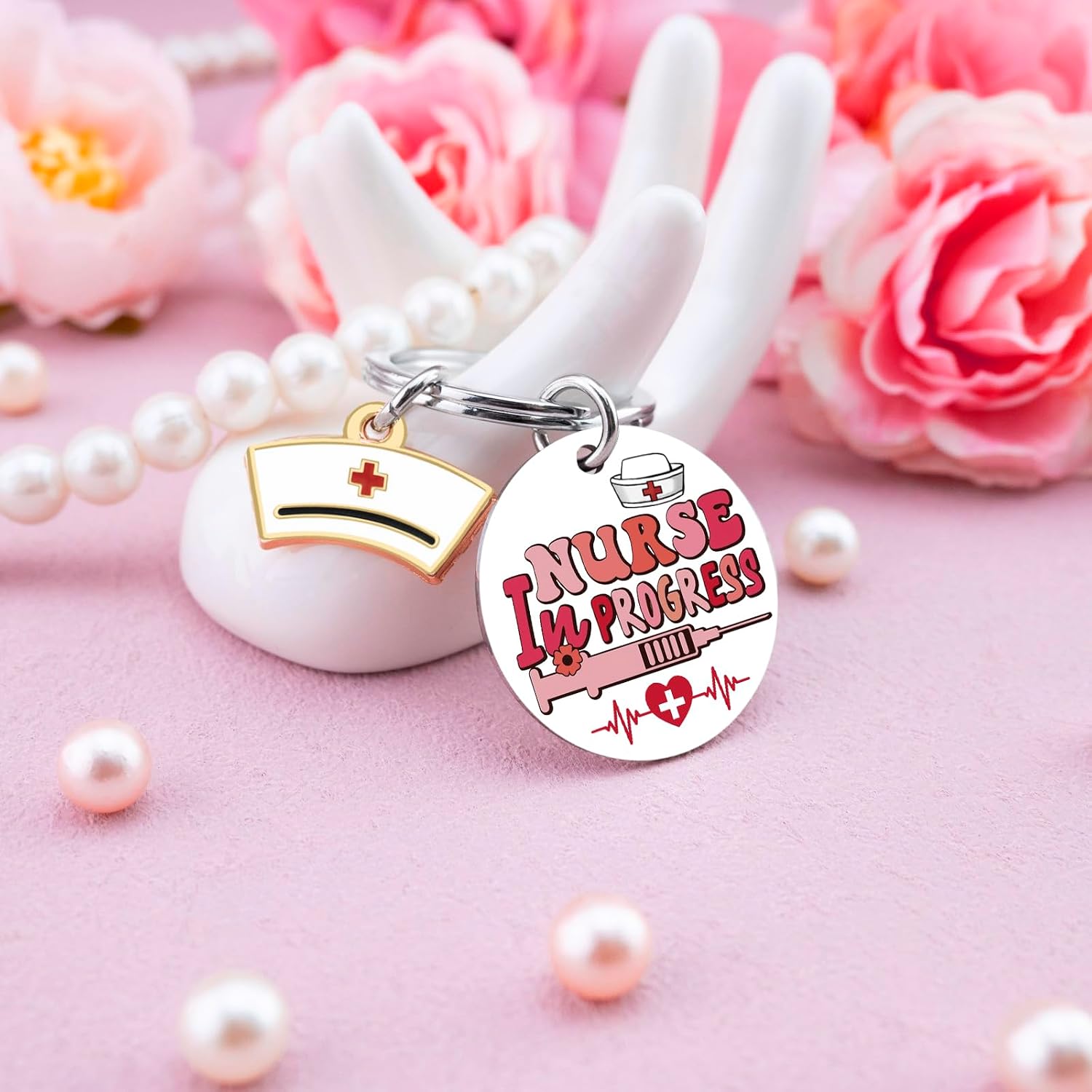 Future Nurse Gifts School Nursing Student Essentials Nurse In The Making Keychain Nursing Gifts For Women Nurses Graduation Gift Rn Lpn Anti-Epidemic Icu Nurses Accessories