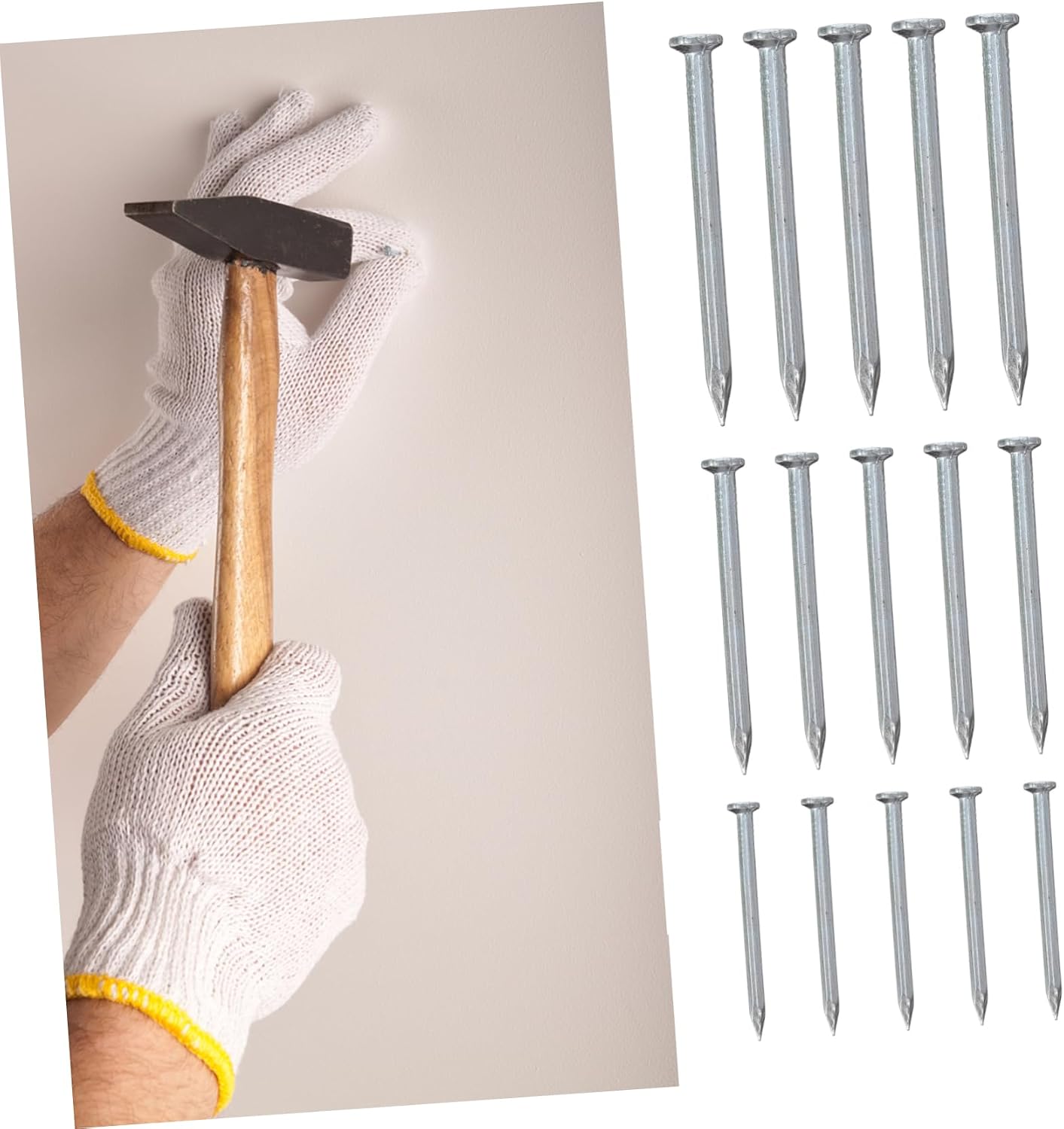 515pcs 40mm 50mm Galvanized Cement Nails Steel Nail -resistant Wall for Cement Anchors Concrete Wall Mounting