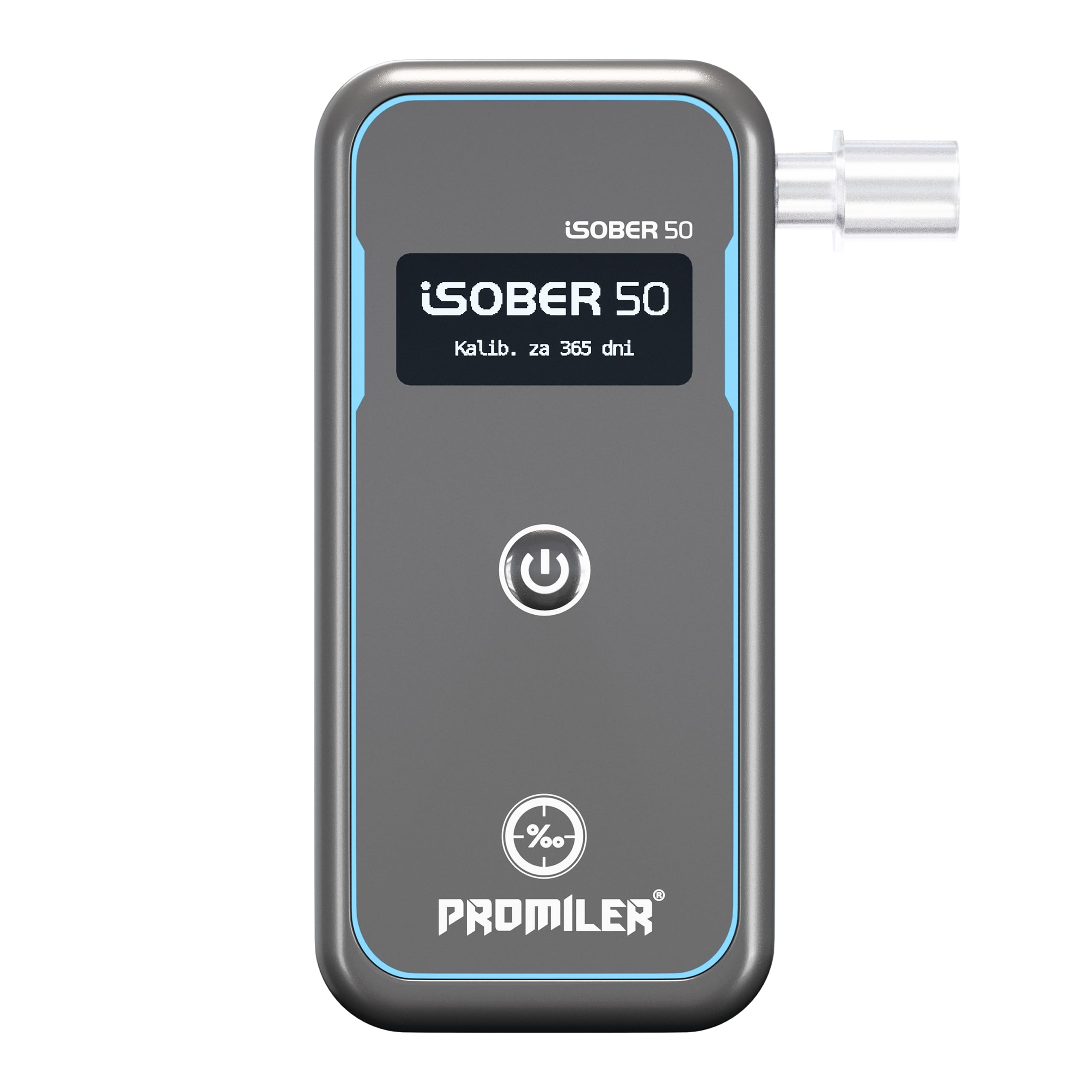 ALKOMAT ELEKTROCHEMICZNY PROMILER iSOBER 50 KALIBRACJA + USTNIKI EKRAN OLED