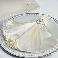 Vista 37 de Efavormart - Paquete de 5 servilletas de satén sin costuras, resistentes a las arrugas, 20 x 20 pulgadas